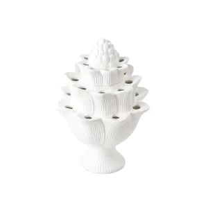 Small White Artichoke Tulipiere by Abigails