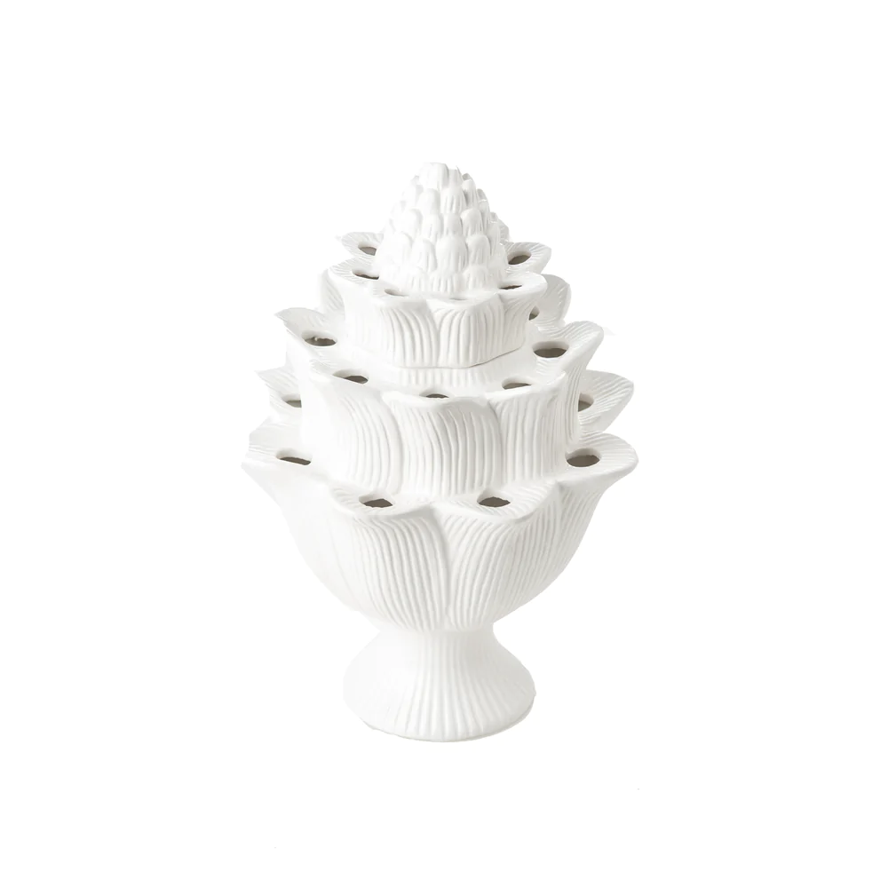 Small White Artichoke Tulipiere by Abigails