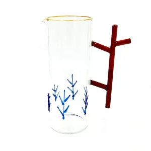 Glass Pitcher with Twig Handle by Abigails