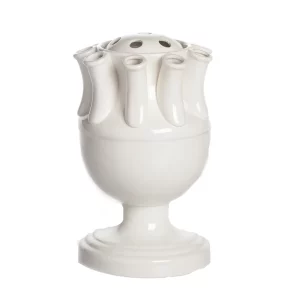 White Ceramic Tulipiere by Abigails