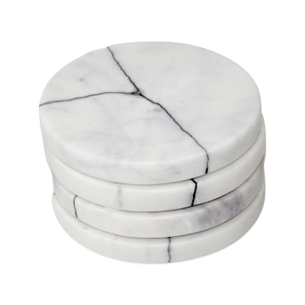 4pk Marble Coasters White - Threshold™  Marble coasters, Marble decor,  Fall tableware