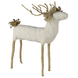Medium White Quilt Nord Stag by HomArt