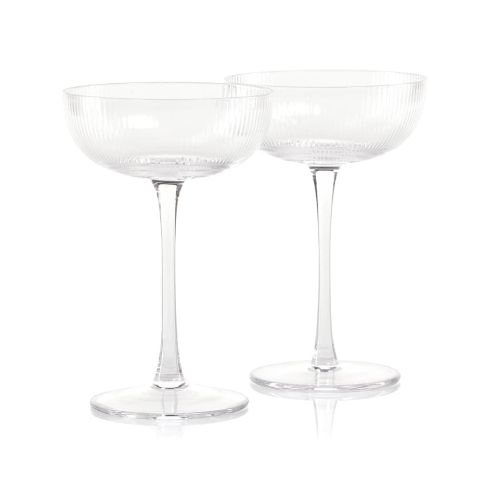 Bassel Martini Glasses Set of 4 by Zodax Seven Colonial