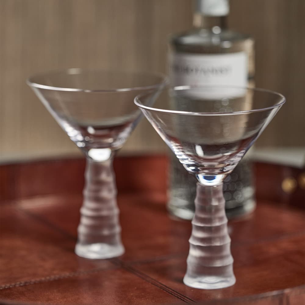  Unique Martini Glasses, Set of 4