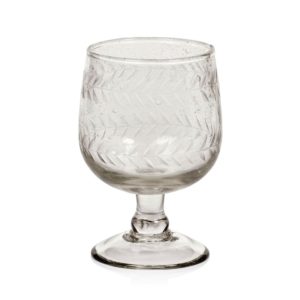 Colette Hand Made and Etched White Wine Glasses Set of 4 by Zodax