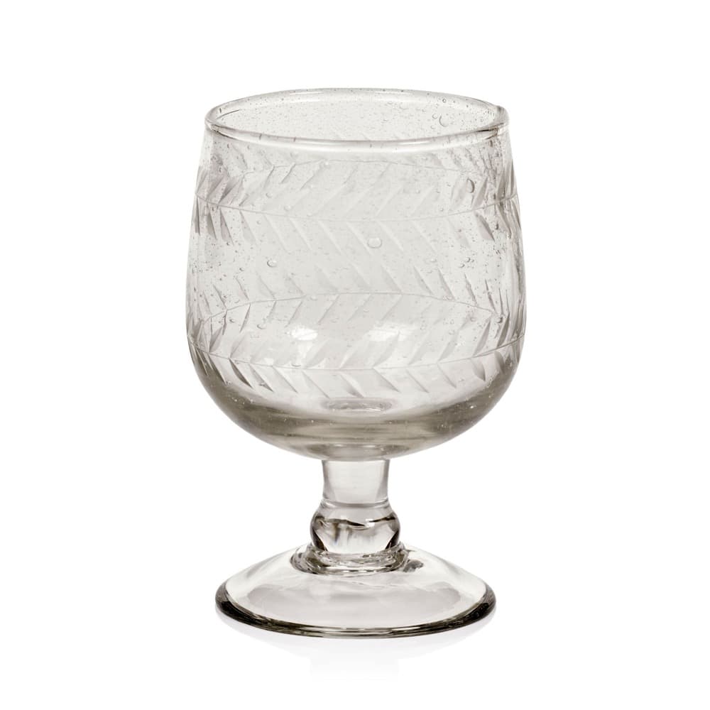 Etched Wine Glasses - Set of 4