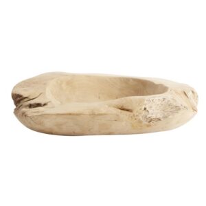Natural Rustic Wooden Bowl by Muubs