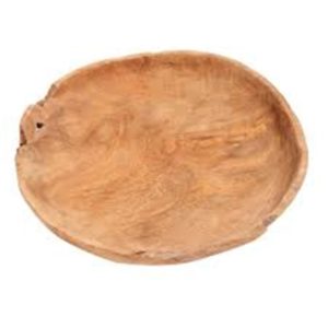 Natural Brown Hailey Bowl/Plate by Muubs