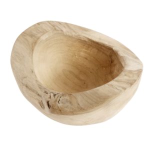 Natural Rustic Wooden Bowl 13 by Muubs