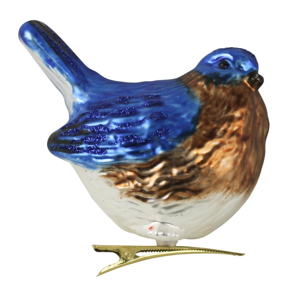 Glass Bird Clip Ornaments Set of 3 by HomArt - Image 2