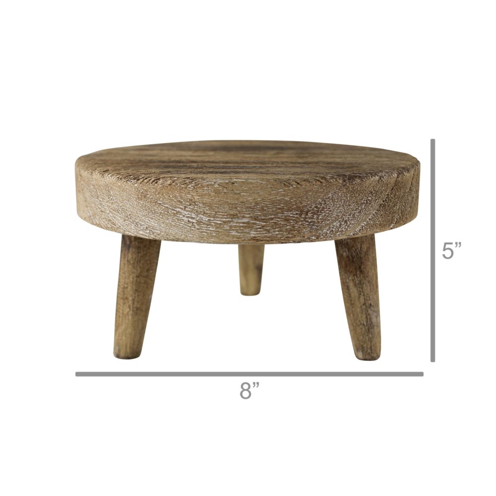 Dakota Round Footed Wood Risers by HomArt - Image 2