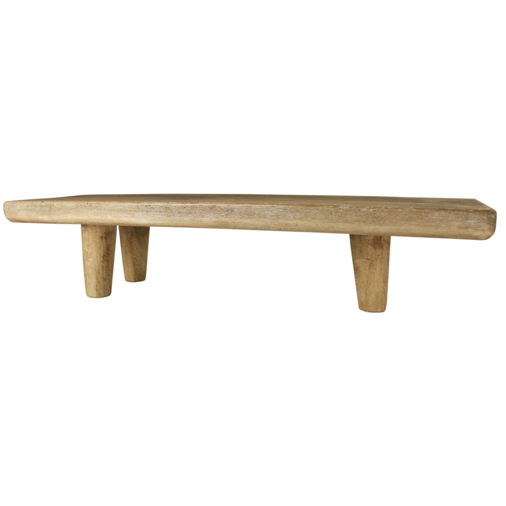 Dakota Footed Wood Rectangular Riser by HomArt