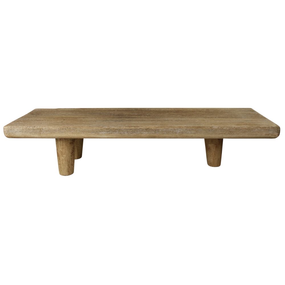 Dakota Footed Wood Rectangular Riser by HomArt - Image 2
