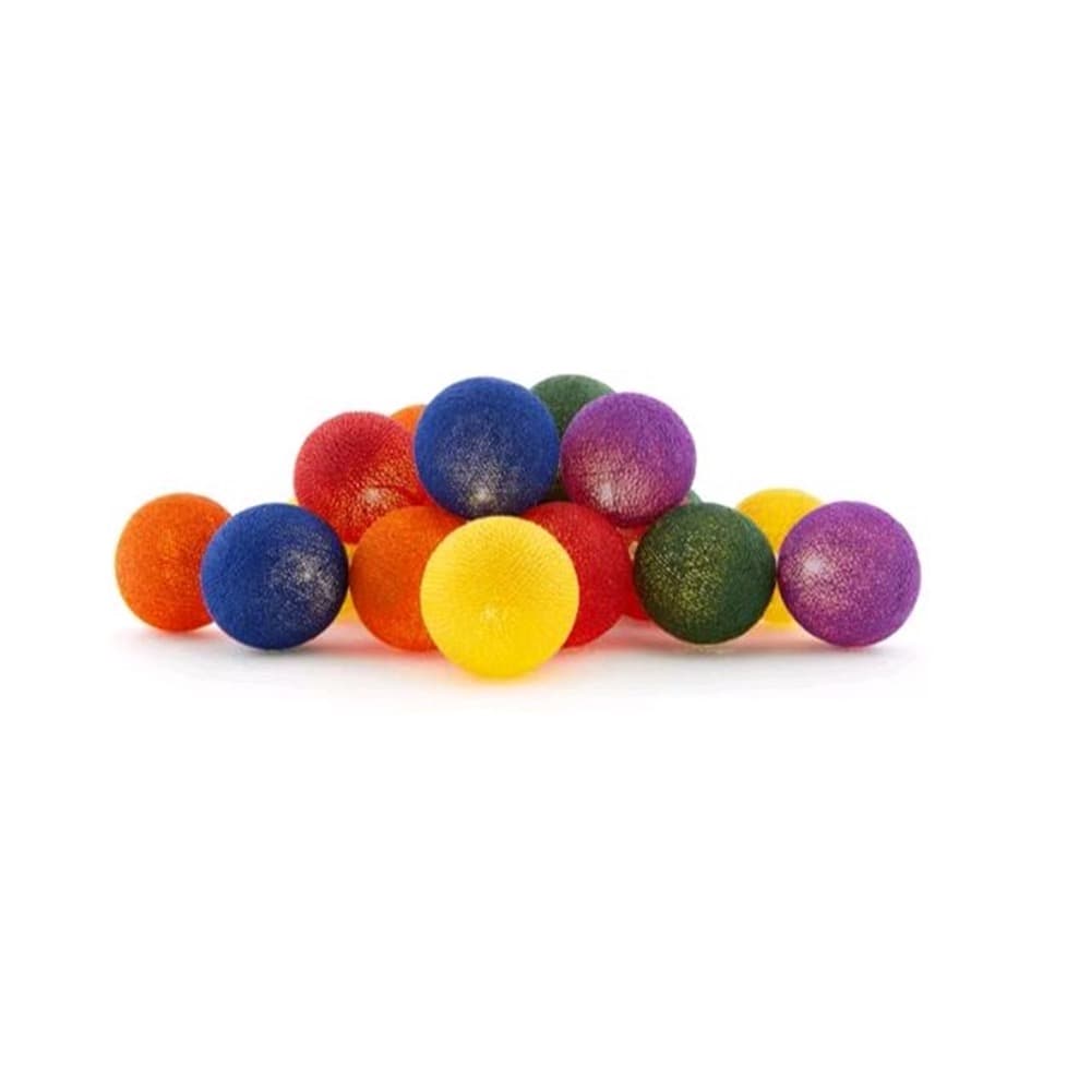Multicolor LED Cotton Balls 20 Pcs.