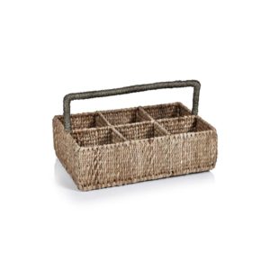 Matera Seagrass Drinkware / Cutlery Caddy by Zodax