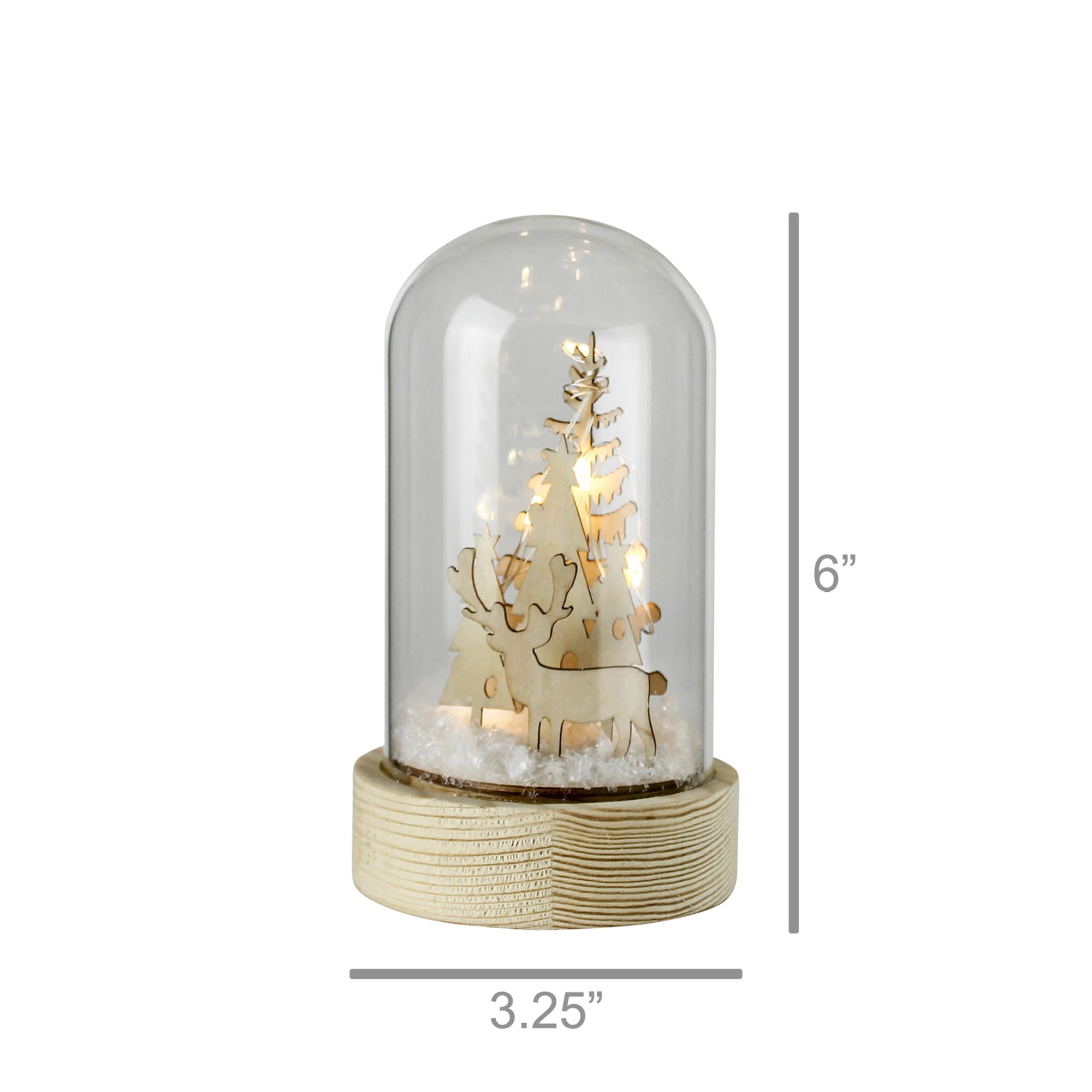 Glass and Wood Snow Globes by HomArt - Image 6