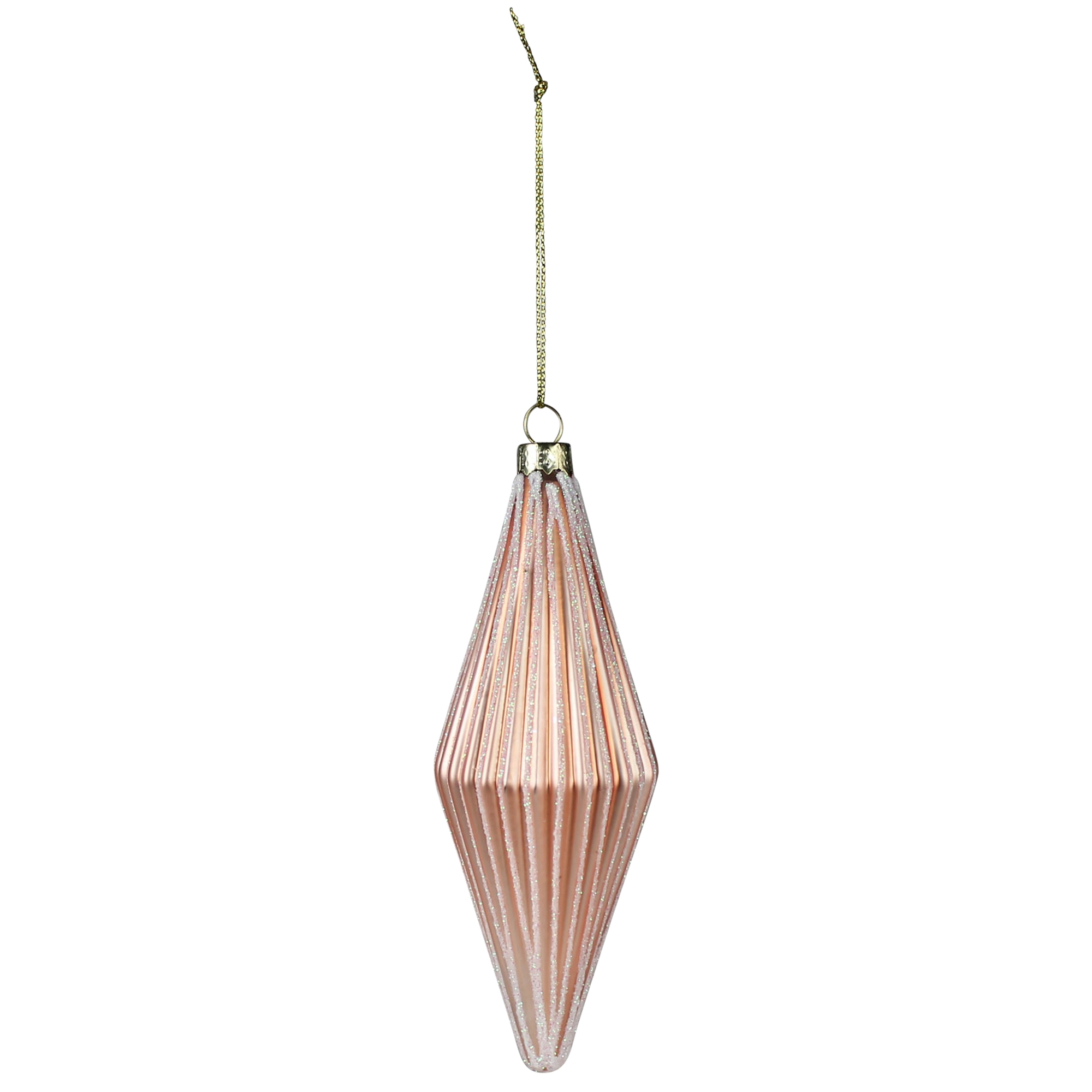 Ribbed Glass Rhombus Ornaments Set of 6 by HomArt - Image 7