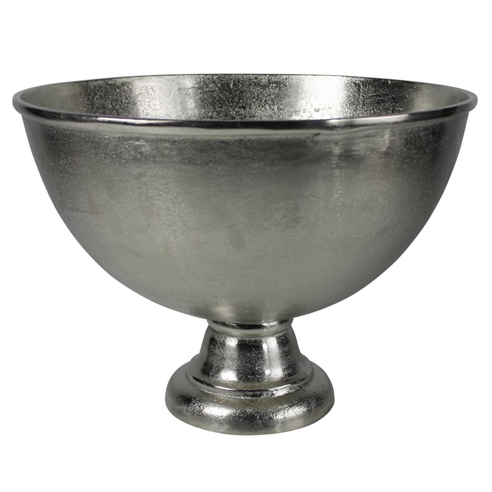 Oliver Nickel Footed Bowl by HomArt