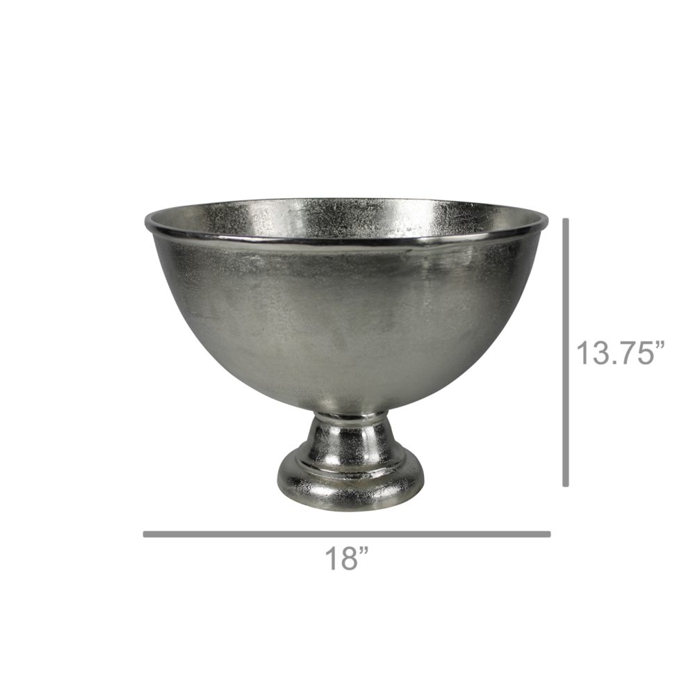 Oliver Nickel Footed Bowl by HomArt - Image 2