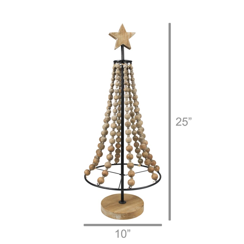 Wood Bead Christmas Tree by HomArt - Image 2
