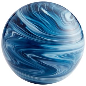 Blue Canica Glass Sphere by Cyan Design