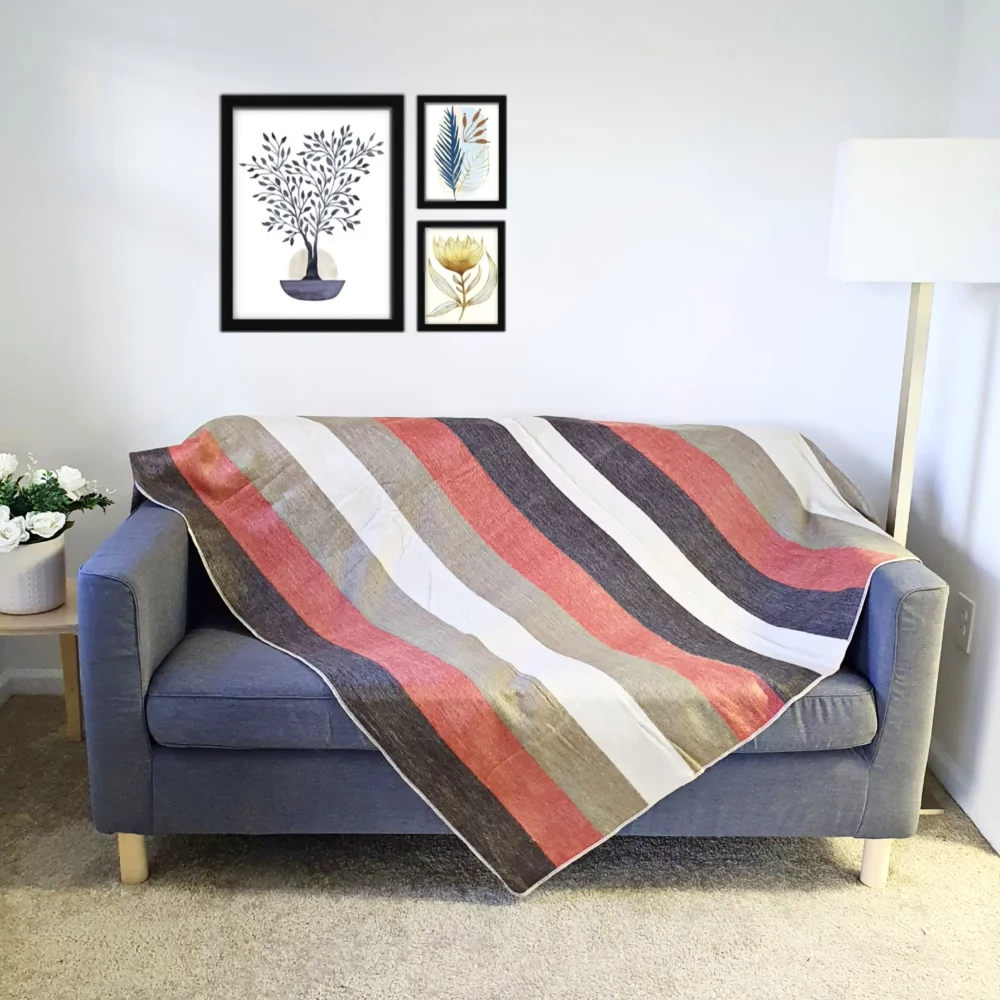 Guayaquil Brick Alpaca Wool Throw Blanket by Latitude Zero - Image 3