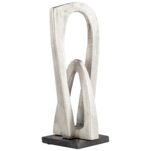 Silver Double Arch Sculpture Designed by J. Kent Martin for Cyan Design