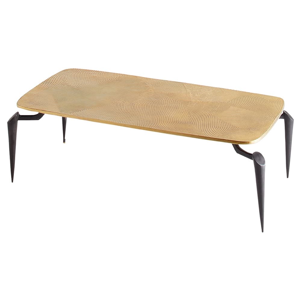 Black and Gold Tarsal Coffee Table by Cyan Design