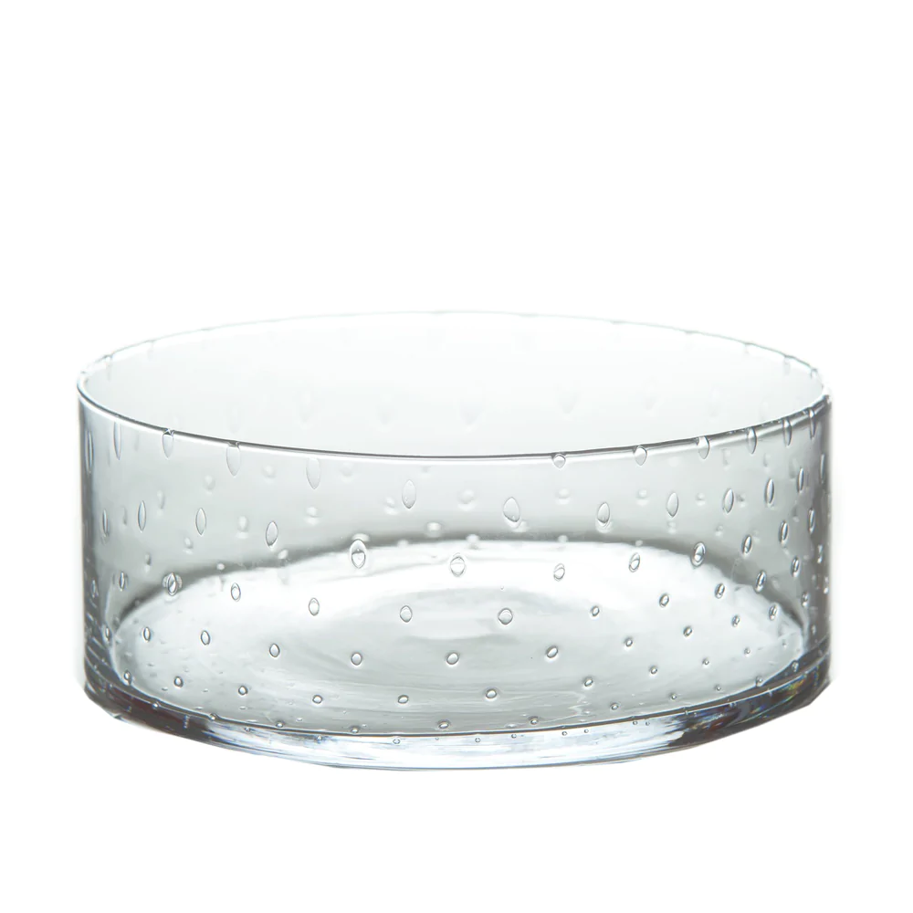Classic Seeded Glass Salad Bowl by Abigails
