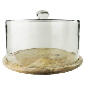 Bodega Cake Plate with Cloche by HomArt