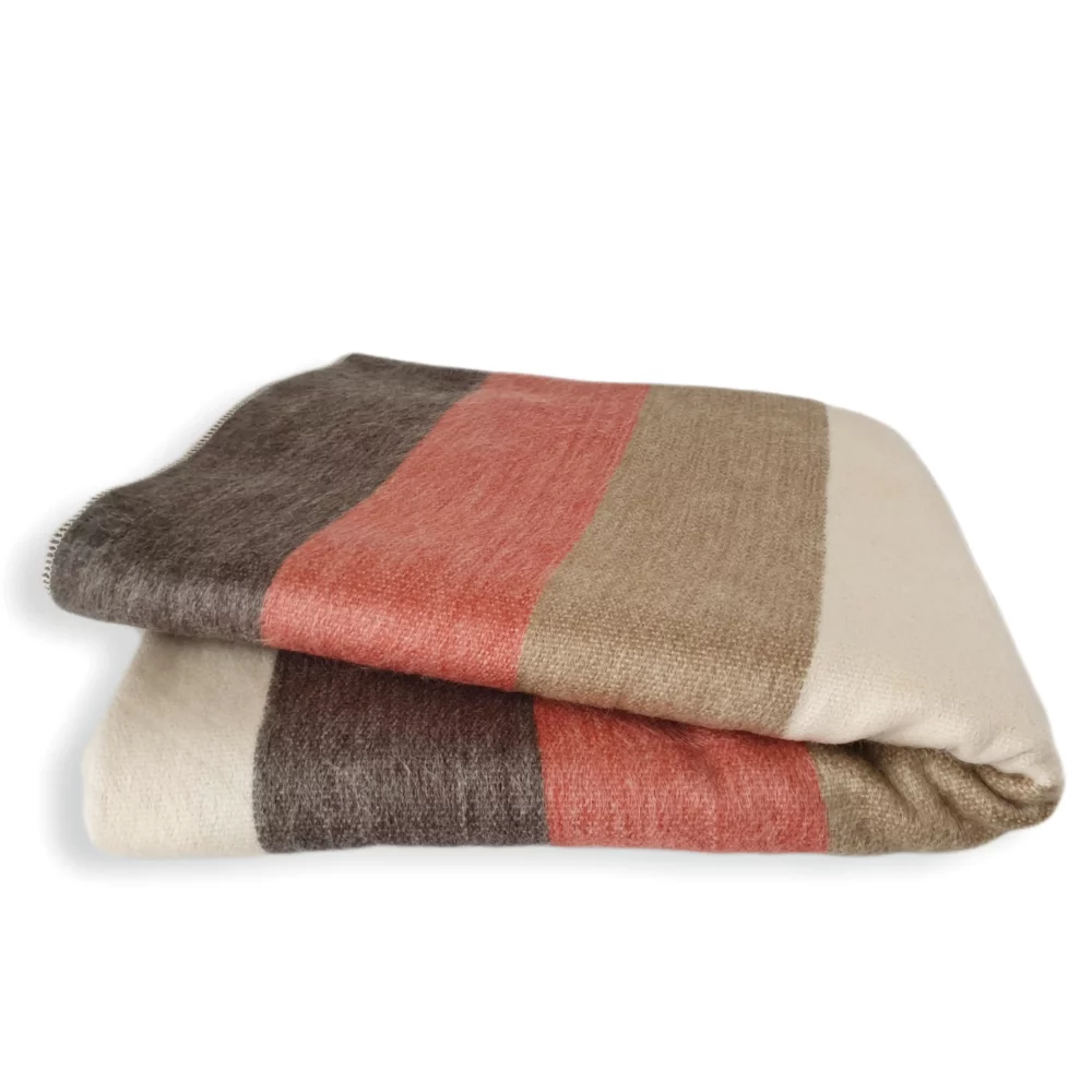 Guayaquil Brick Alpaca Wool Throw Blanket by Latitude Zero