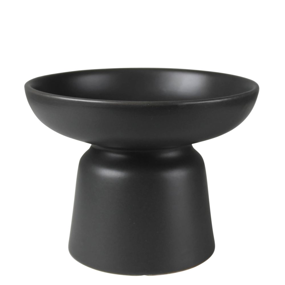 Small Black Tau Footed Bowl by HomArt