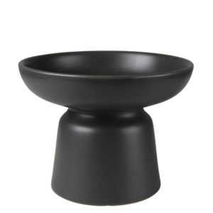 Small Black Tau Footed Bowl by HomArt