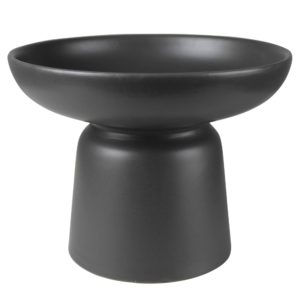 Large Black Tau Footed Bowl by HomArt