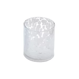 Torcello White and Clear Spotted Rosa Tumbler Set of 4 by Abigails