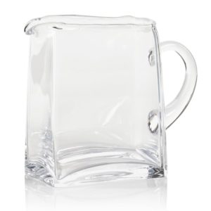 Beaufort Blown Glass Scissor Cut Pitcher by Zodax