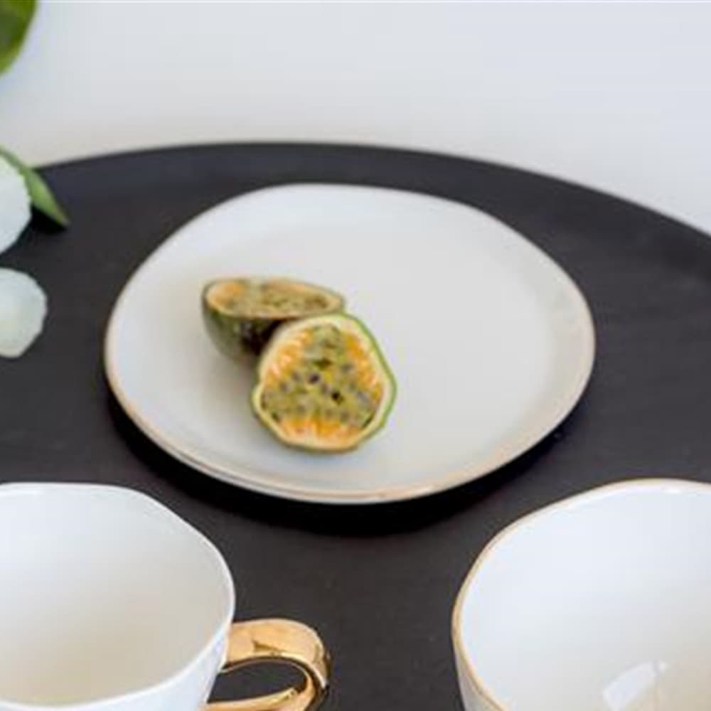 Good Morning White 6.70"d Plates Set of 2 by Urban Nature Culture - Image 2
