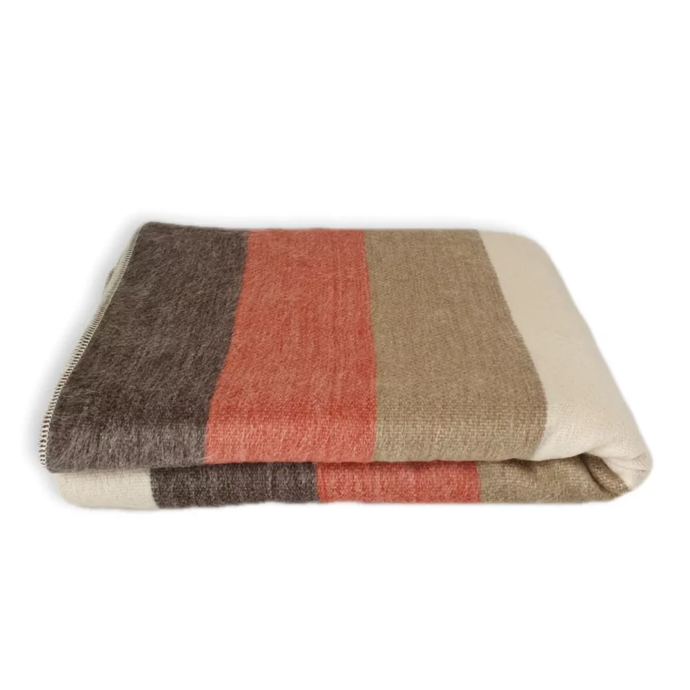 Guayaquil Brick Alpaca Wool Throw Blanket by Latitude Zero - Image 2