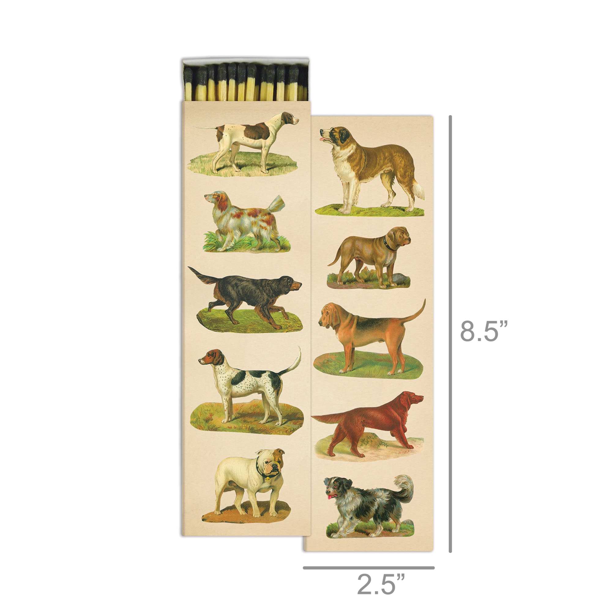 Extra Long Dog Collage Matches Set of 4 by HomArt - Image 2