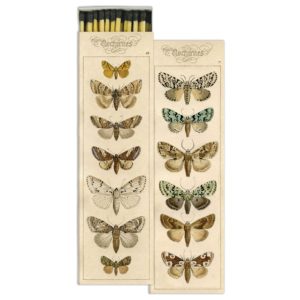 Extra Long Moths Matches Set of 4 by HomArt