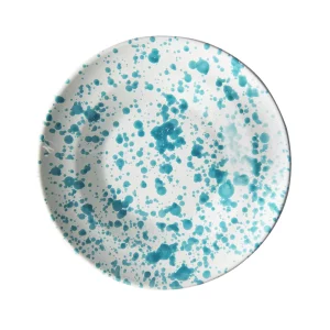 Taverna Turquoise and White Speckled 9.25"d Soup Bowl by Abigails