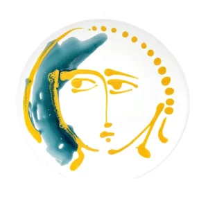 Pablo Turquoise and Yellow Face Plate by Abigails