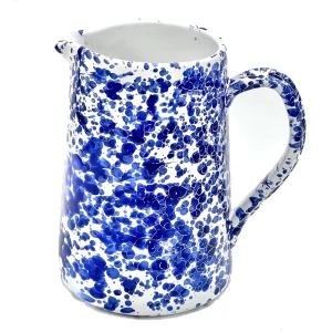 Taverna Cobalt and White Speckled Pitcher by Abigails