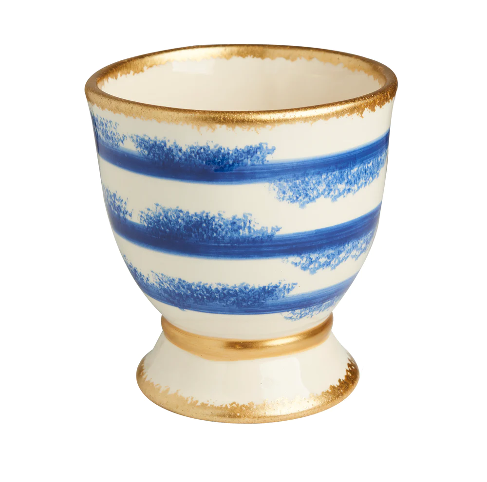 Large Savoy Blue and White Spongy Cachepot by Abigails