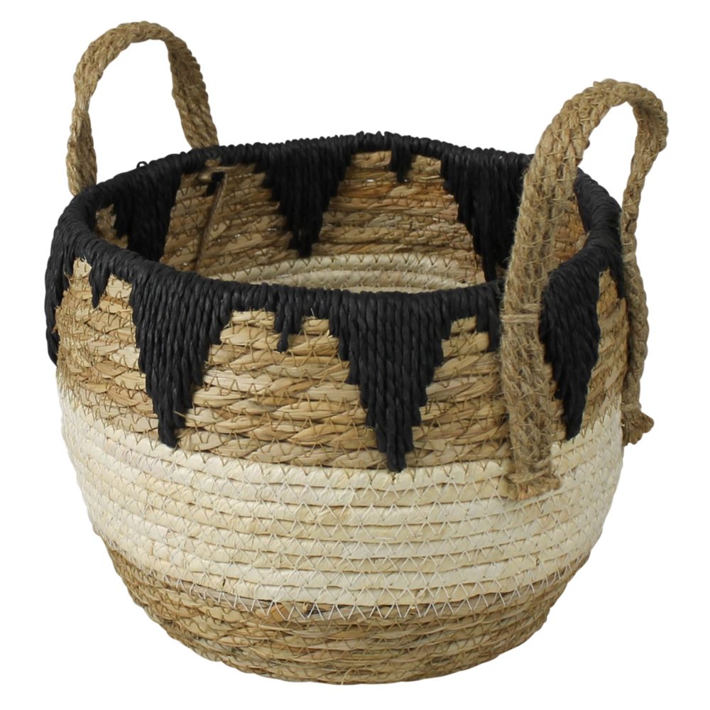 Gideon Tribal Rim Baskets Set of 3 by HomArt - Image 2