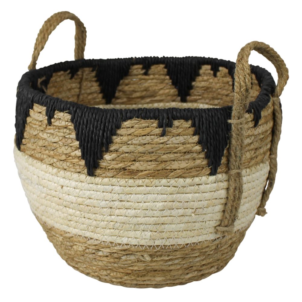 Gideon Tribal Rim Baskets Set of 3 by HomArt - Image 3