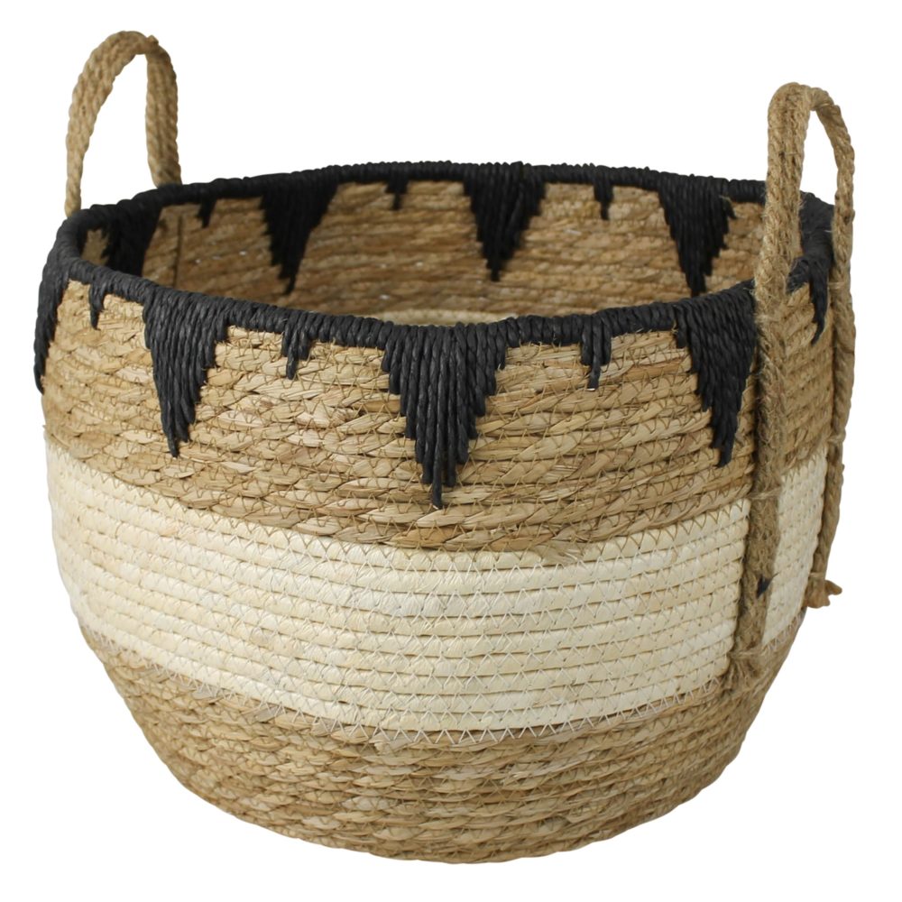 Gideon Tribal Rim Baskets Set of 3 by HomArt - Image 4