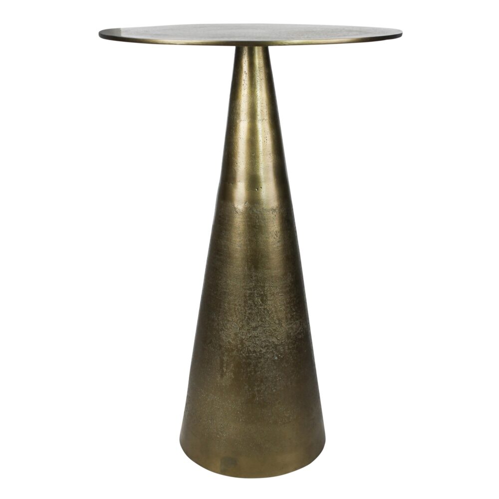 Challon Brass Side Table by HomArt