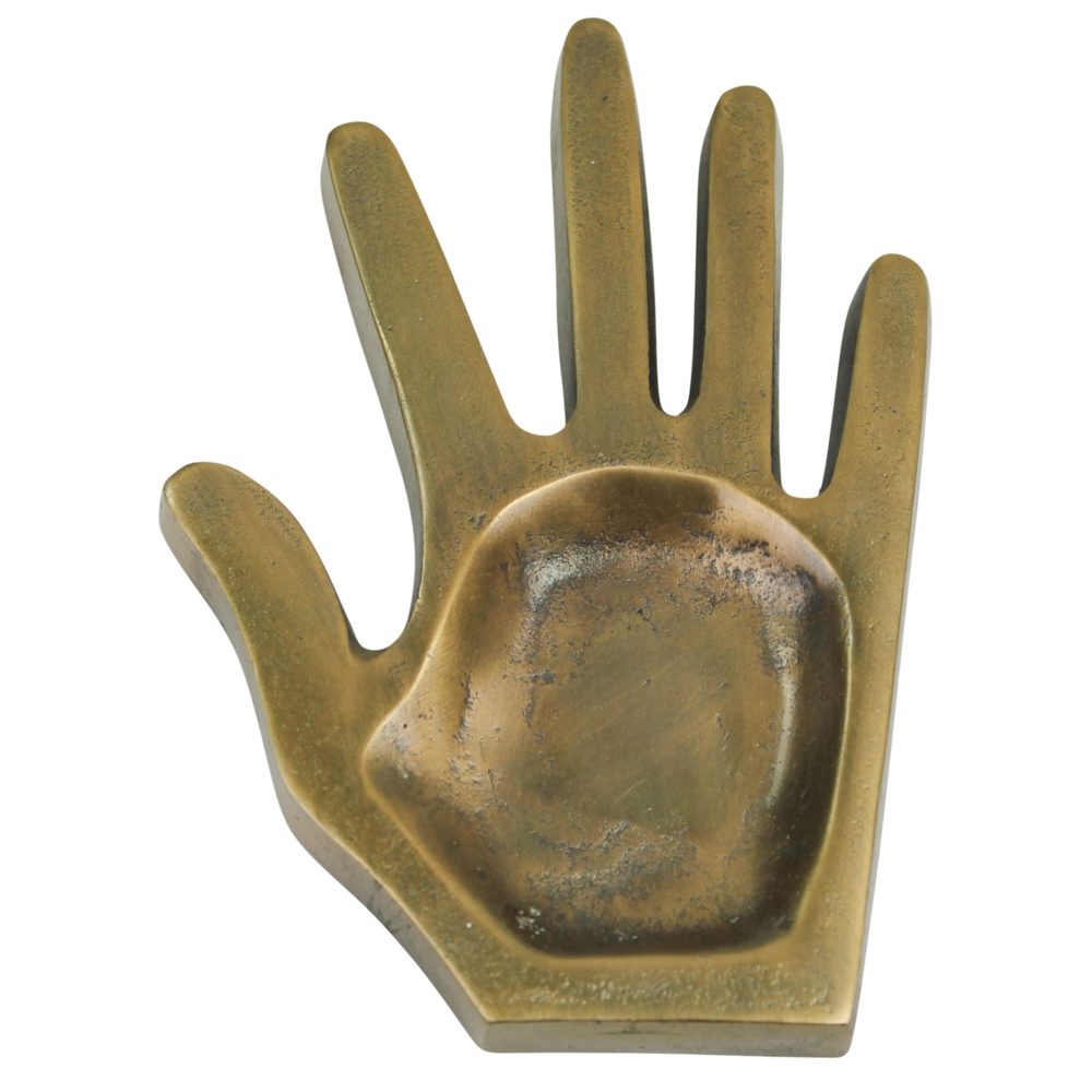 Brass Hand Dish by HomArt