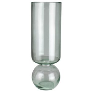 Tall Recycled Glass Bulb Vase by HomArt